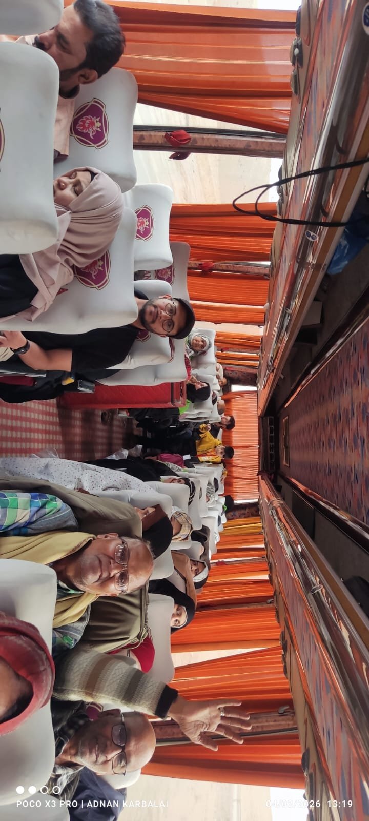 Pilgrims sharing their journey together